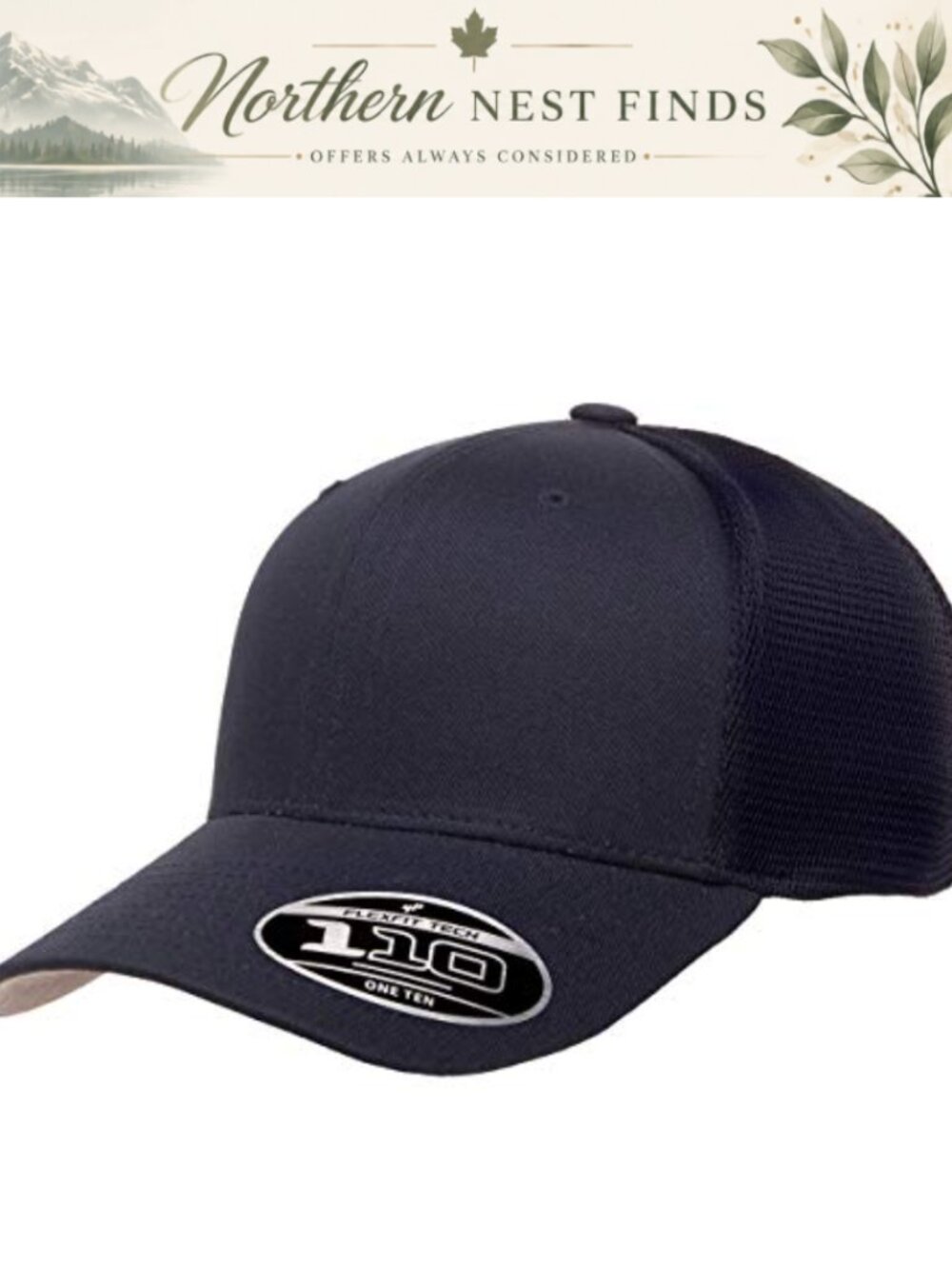 Men's Trucker Baseball Cap Adjustable Snapback Mid Profile Curved Visor